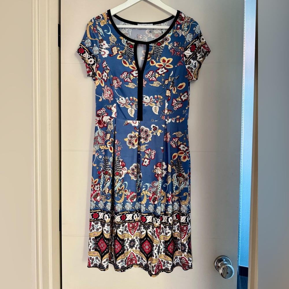 Floral Blue Dress